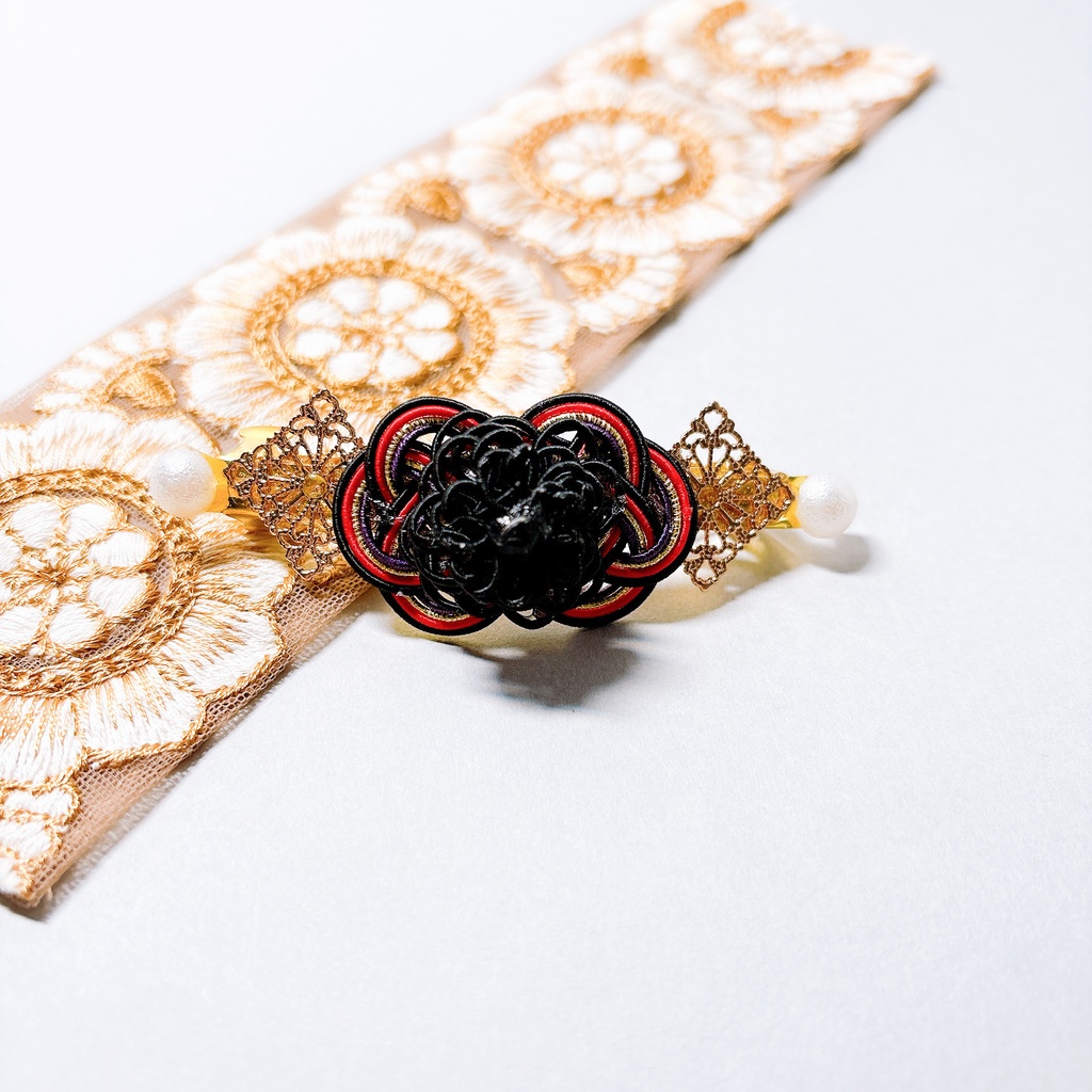 【刀剣乱舞】大倶利伽羅モチーフのシンプルバレッタ