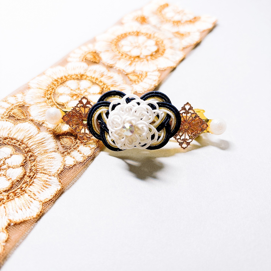 【刀剣乱舞】二筋樋貞宗モチーフのシンプルバレッタ