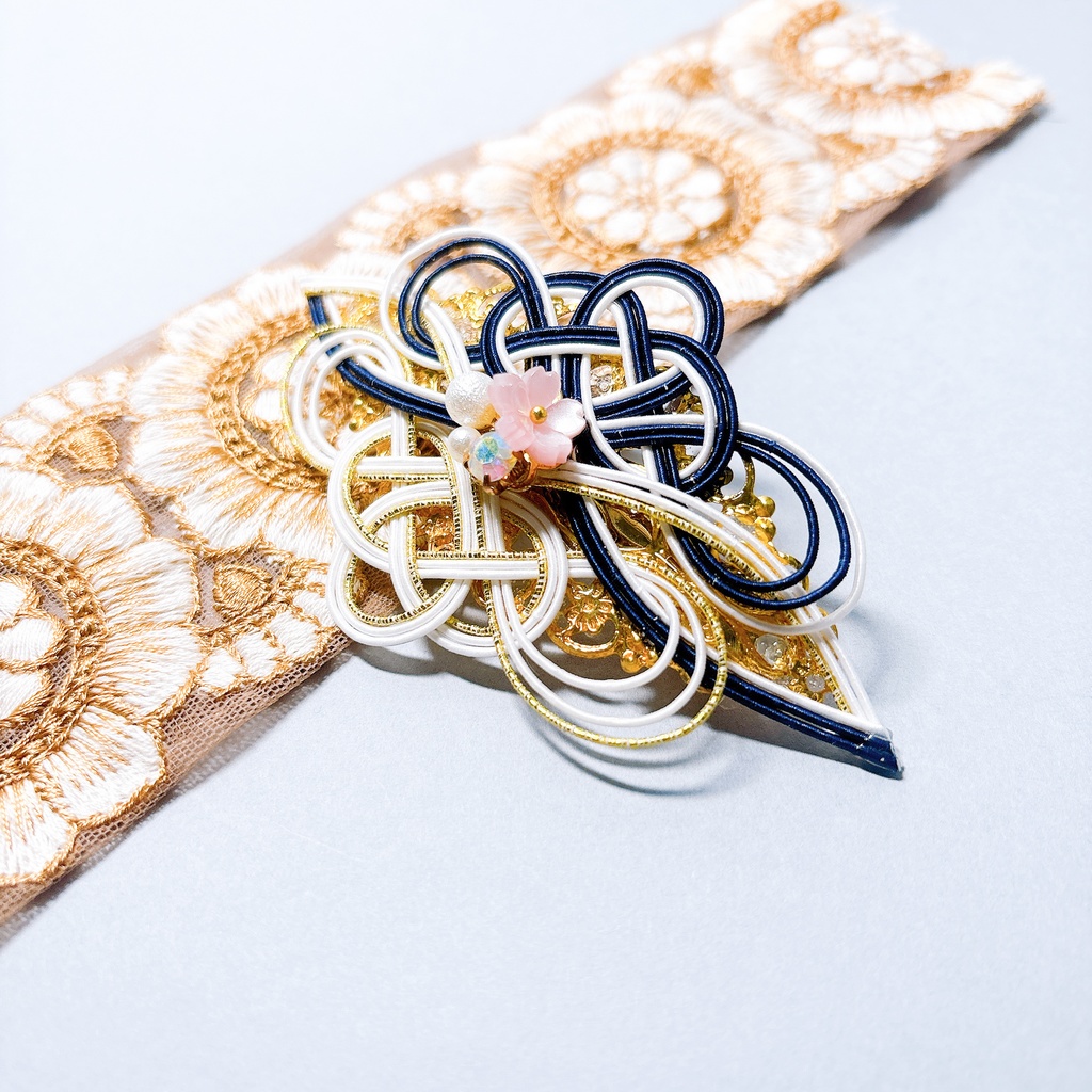 【刀剣乱舞】二筋樋貞宗モチーフのバレッタ