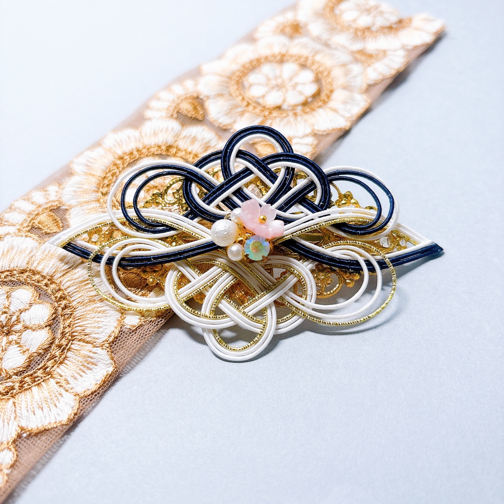 【刀剣乱舞】二筋樋貞宗モチーフのバレッタ