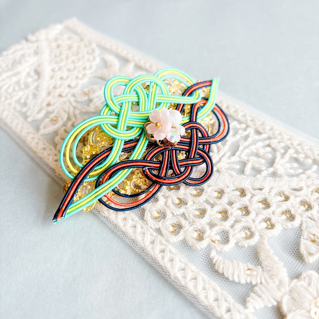 【刀剣乱舞】一期一振モチーフのバレッタ