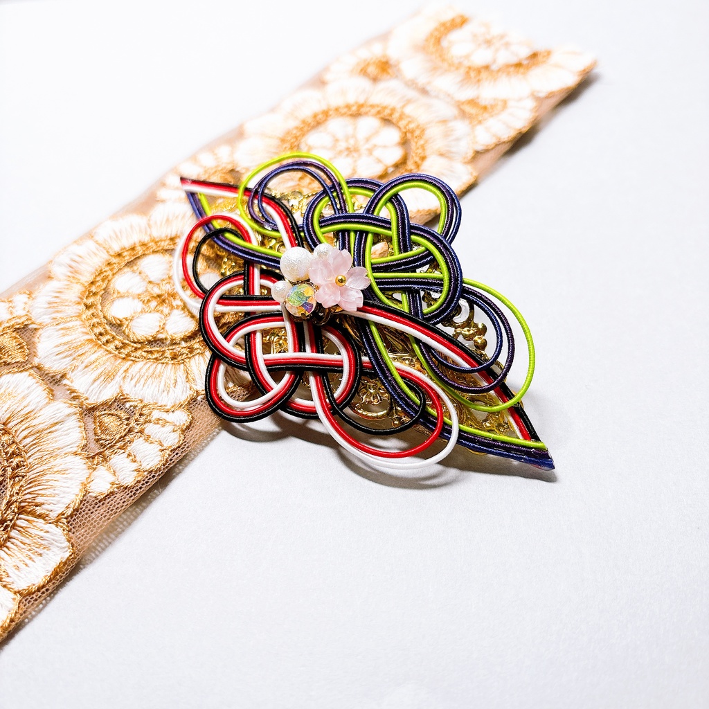 【刀剣乱舞】明石国行モチーフのバレッタ