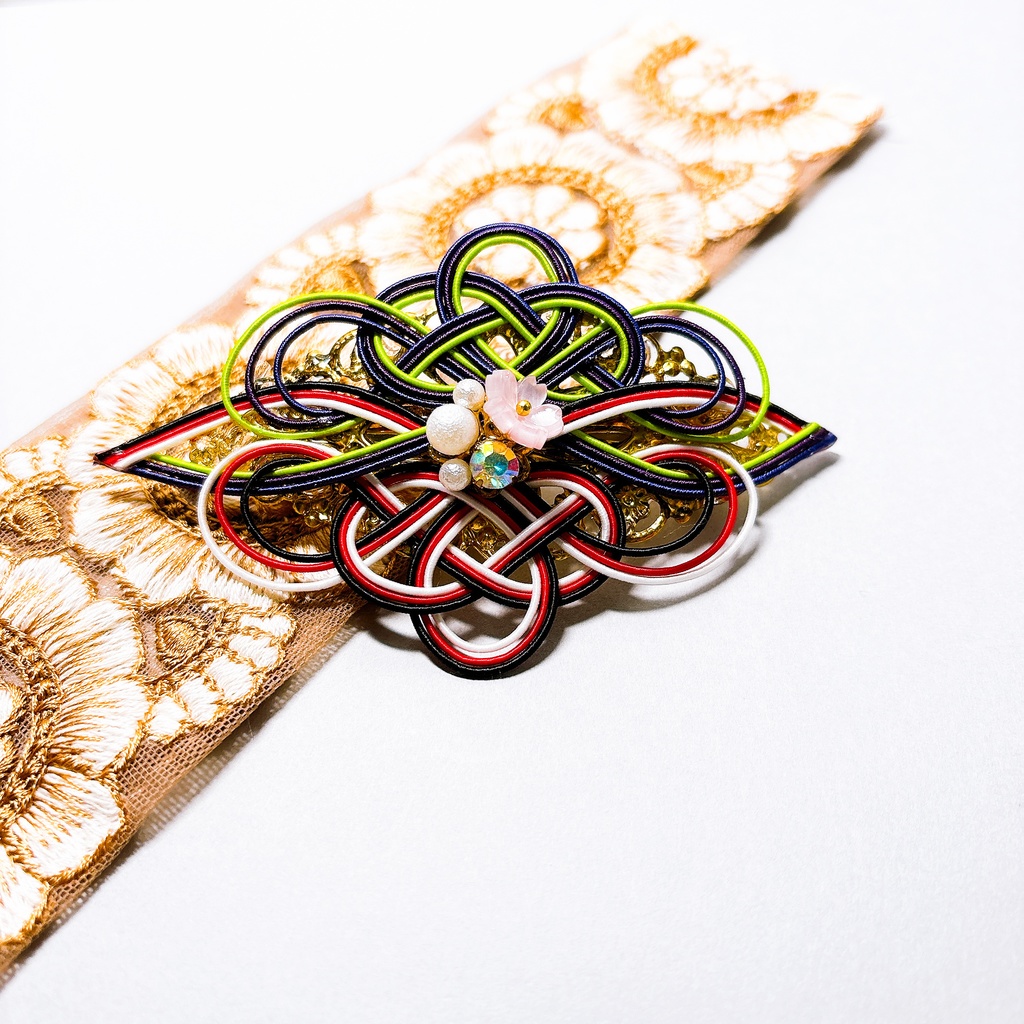 【刀剣乱舞】明石国行モチーフのバレッタ