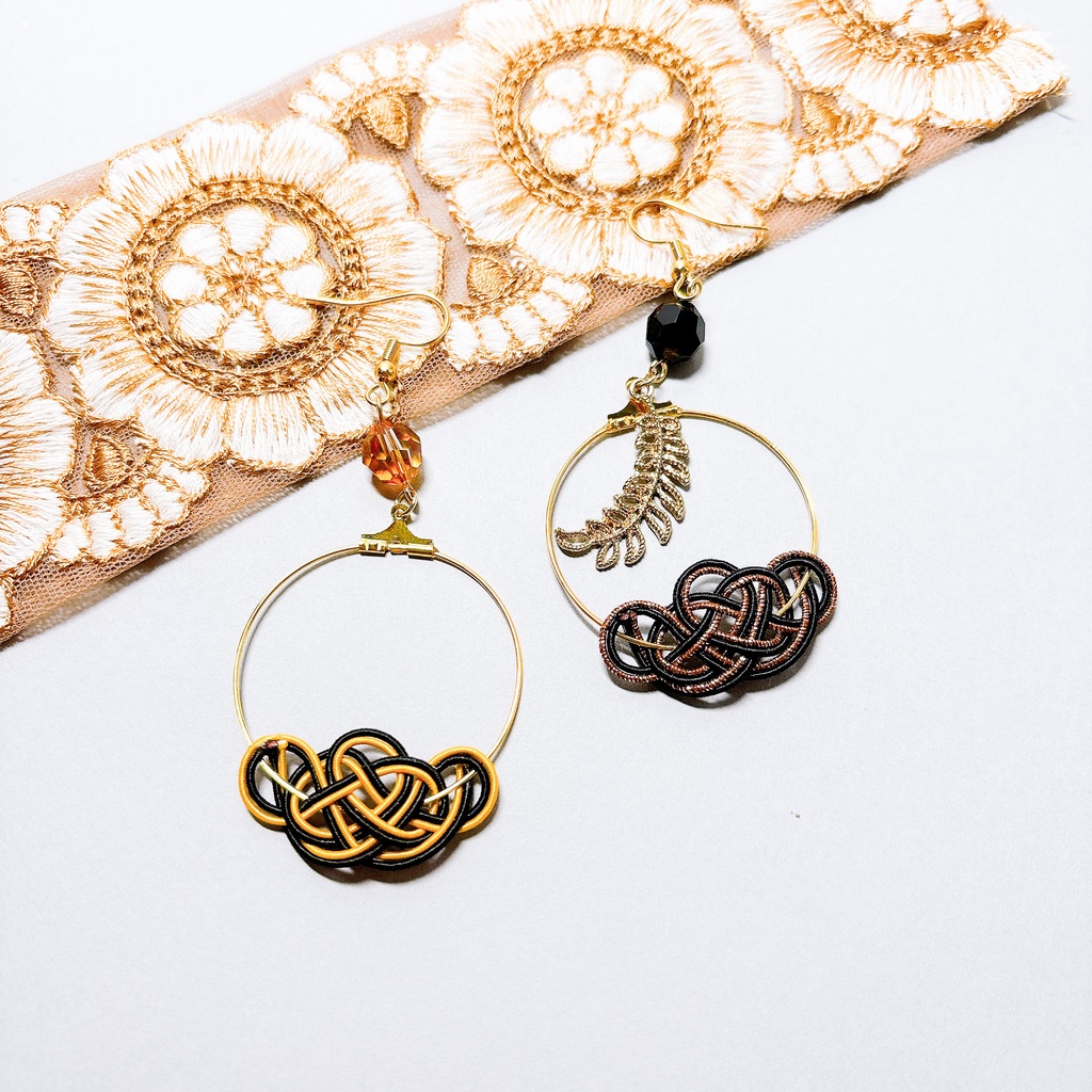 【刀剣乱舞】燭台切光忠モチーフのフープ耳飾り