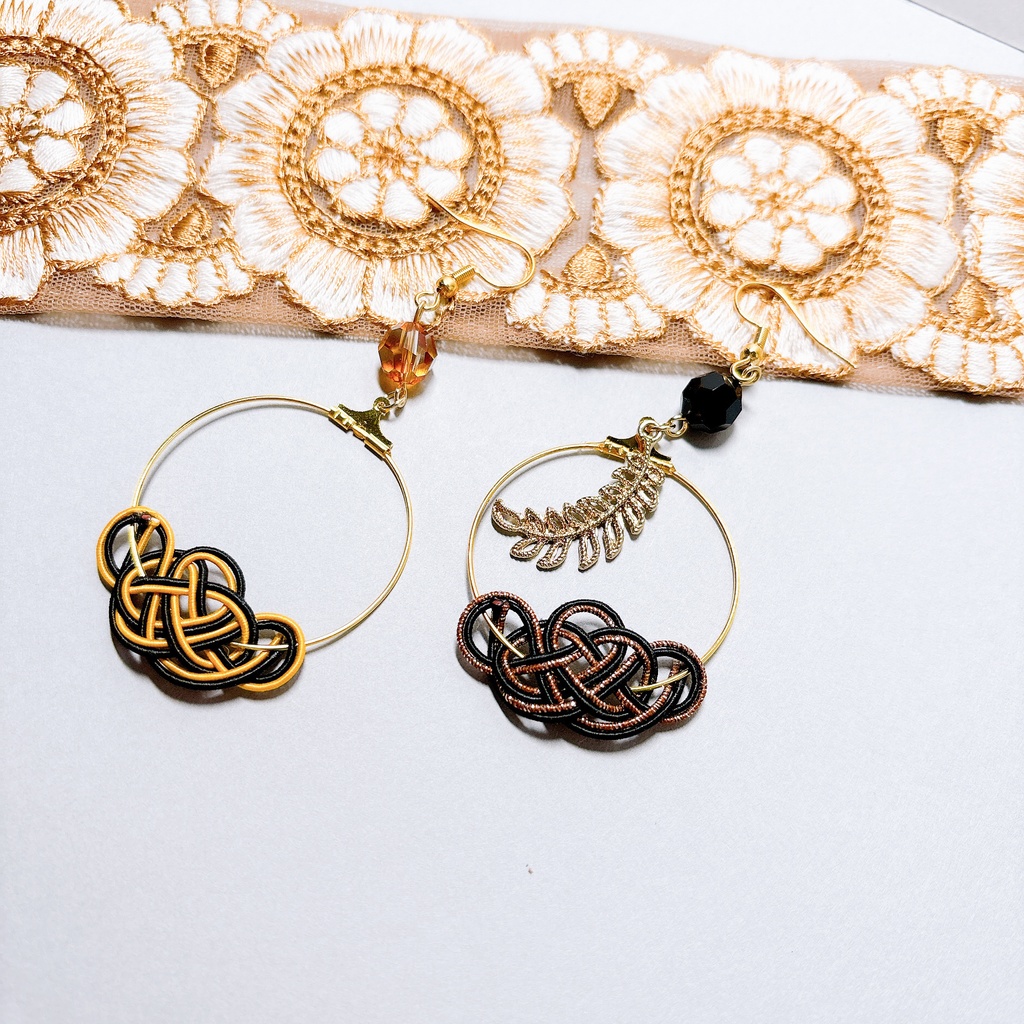 【刀剣乱舞】燭台切光忠モチーフのフープ耳飾り