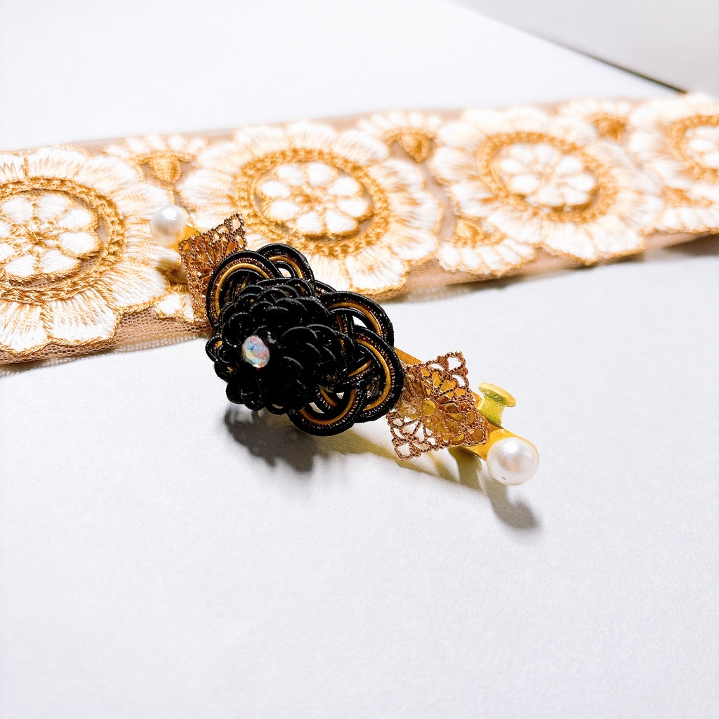 【刀剣乱舞】燭台切光忠モチーフのシンプルバレッタ