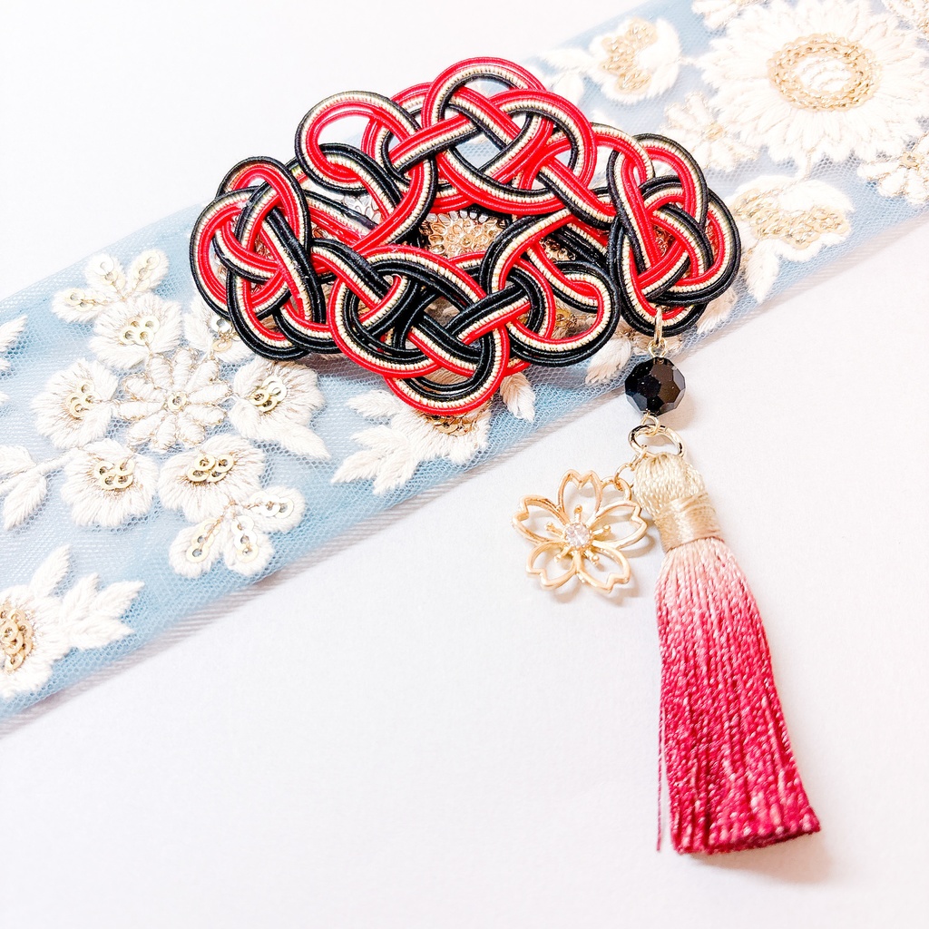 【専用出品】加州清光・大和守安定モチーフのバレッタとイヤリング