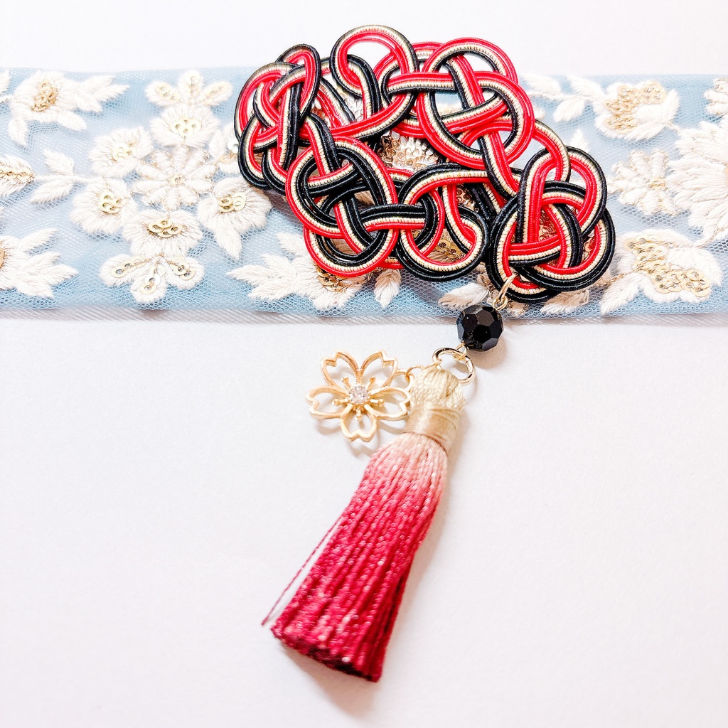 【専用出品】加州清光・大和守安定モチーフのバレッタとイヤリング