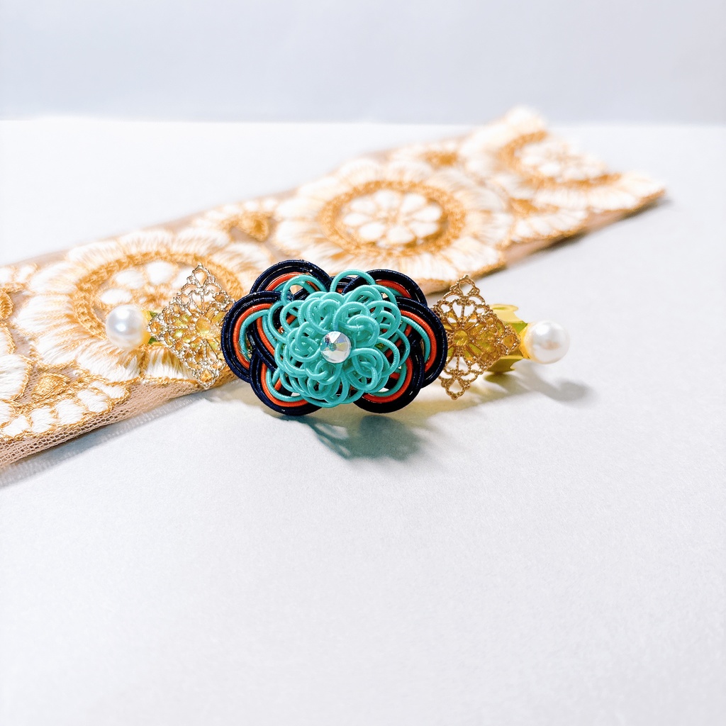 【刀剣乱舞】一期一振モチーフのシンプルバレッタ