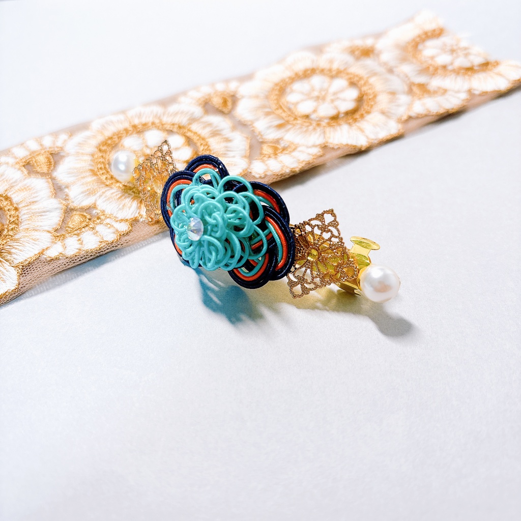 【刀剣乱舞】一期一振モチーフのシンプルバレッタ