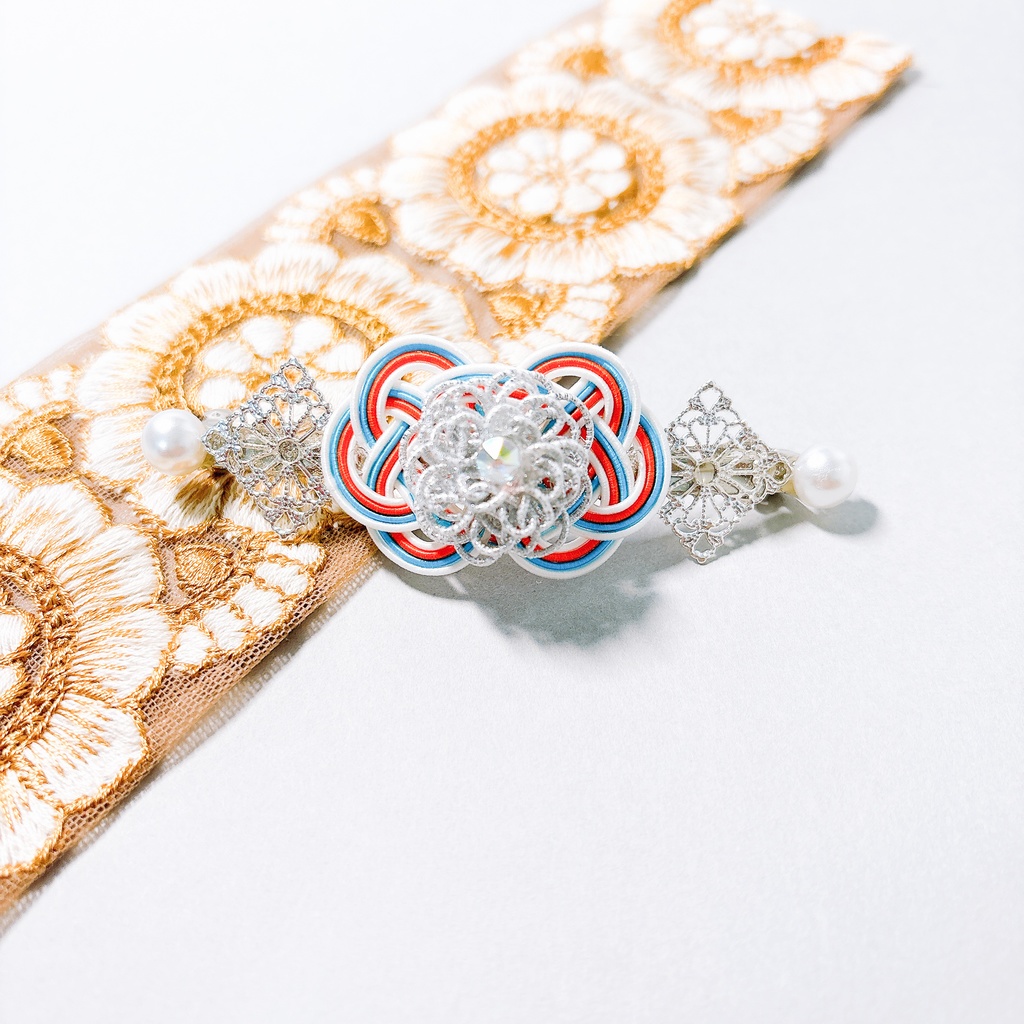 【刀剣乱舞】雲次モチーフのシンプルバレッタ