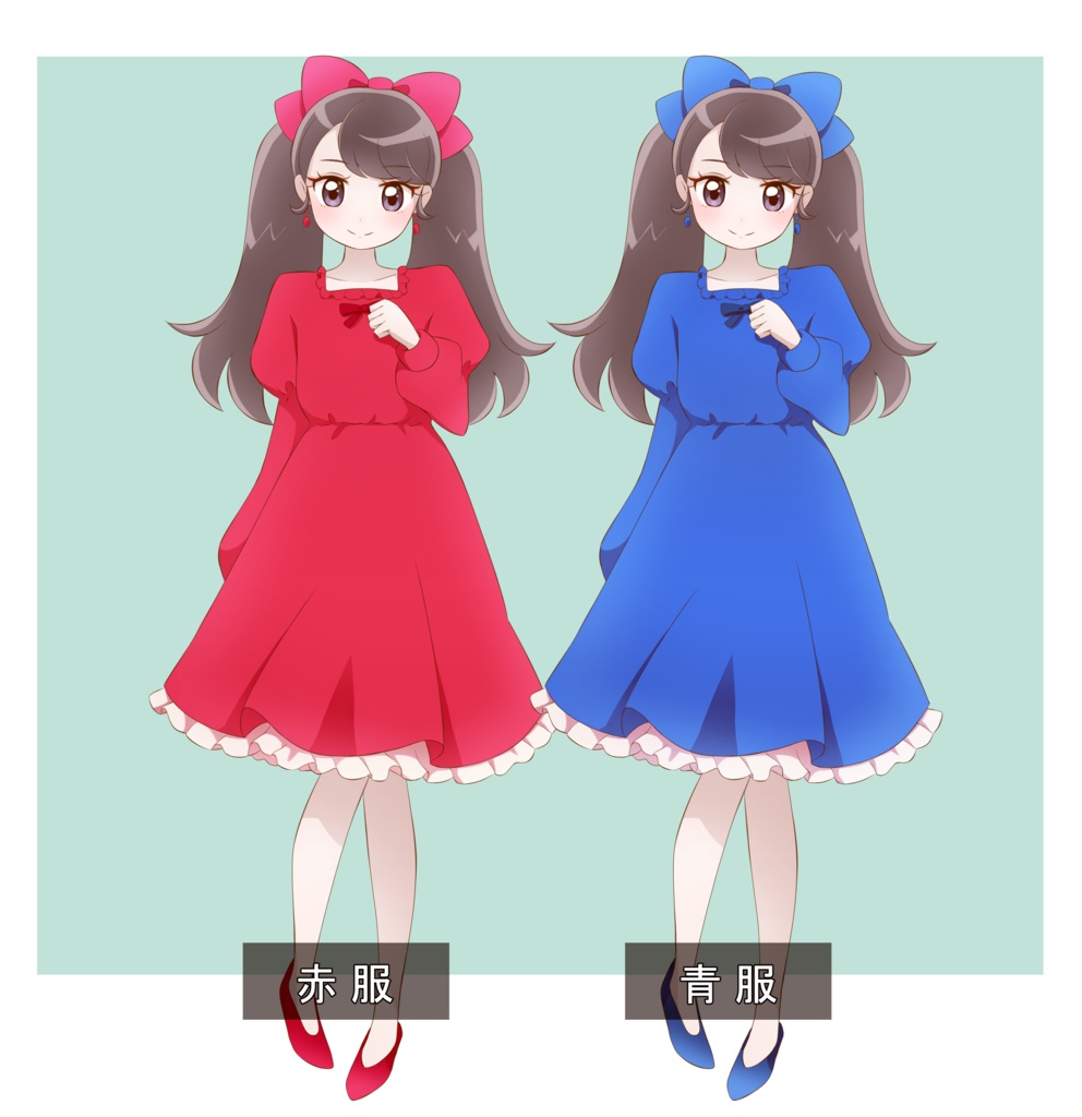 「無料/有料」PNG_立ち絵素材3