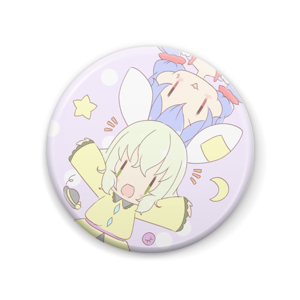 清蘭＆こいしちゃん缶バッジ【耳】