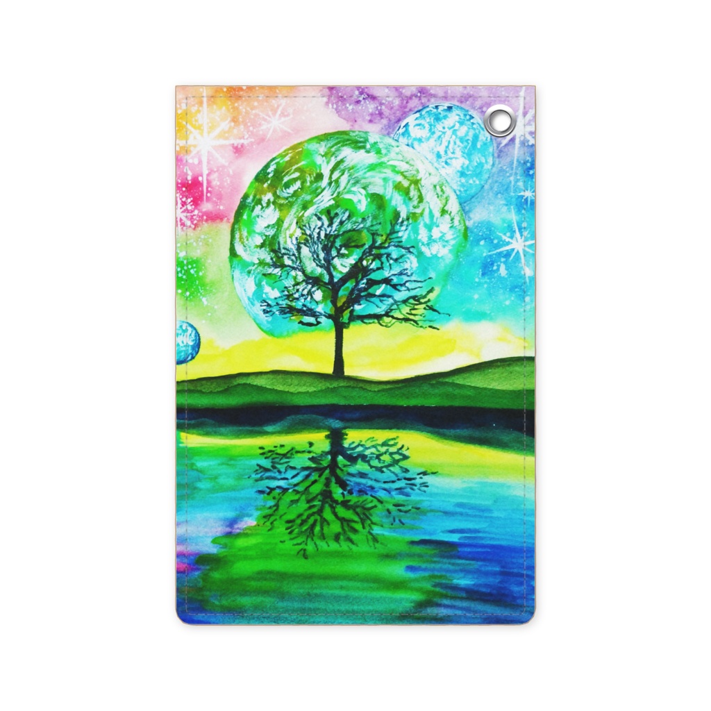 「緑星と樹」パスケース