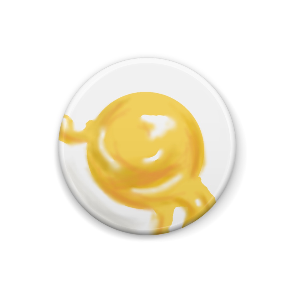 目玉焼き缶バッジ