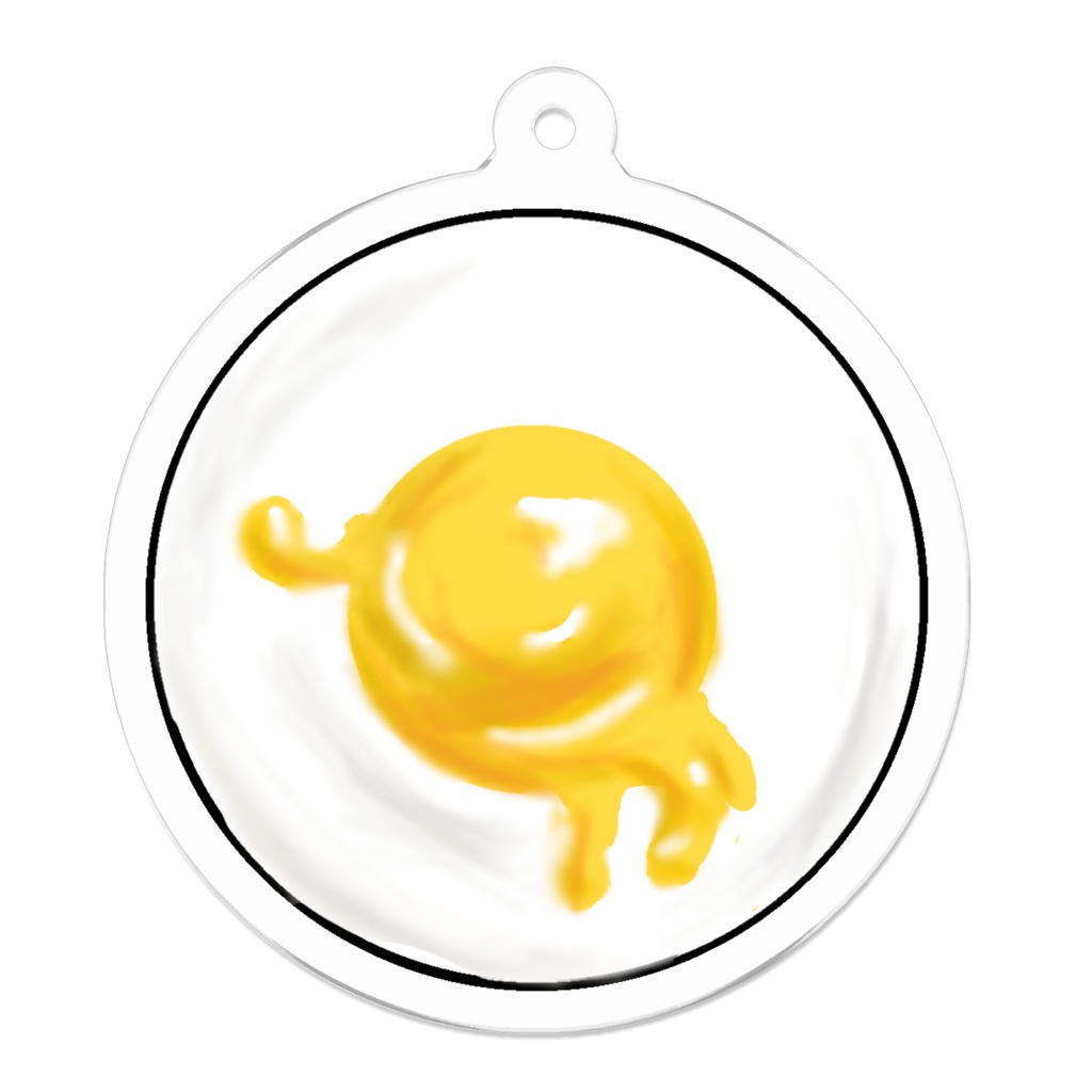 目玉焼きアクリルキーホルダー