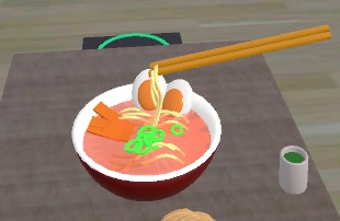 【3D・glbデータ】ラーメン(アニメーションつき)