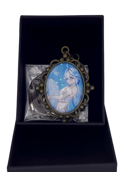 原神 カメオ キーホルダー+ネックレスチェーン