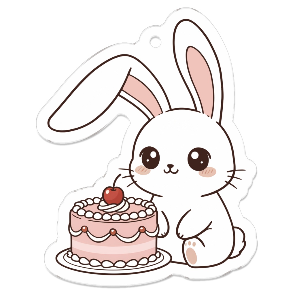 ご褒美うさぎ🌸Sweetest Treat アクリルキーホルダー