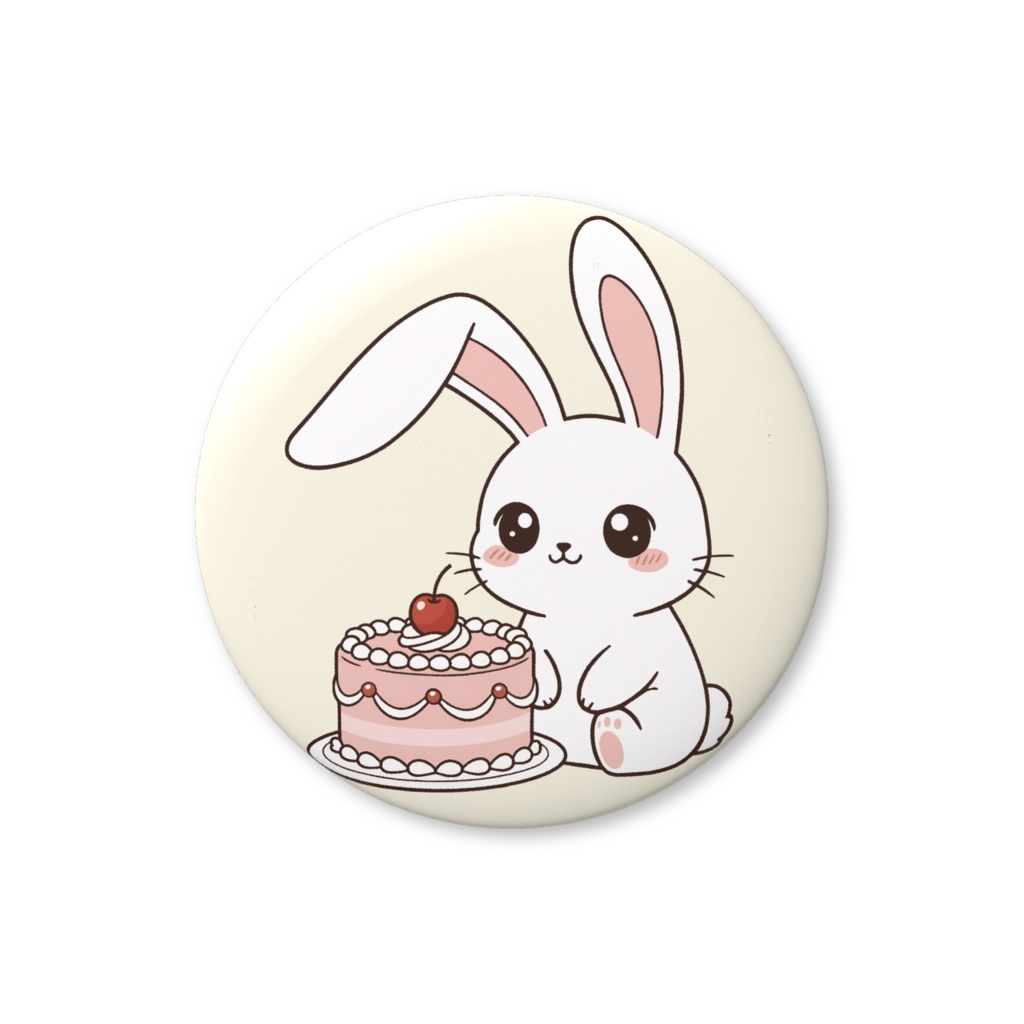 ご褒美うさぎ🌸Sweetest Treat 缶バッジ（バリュー）
