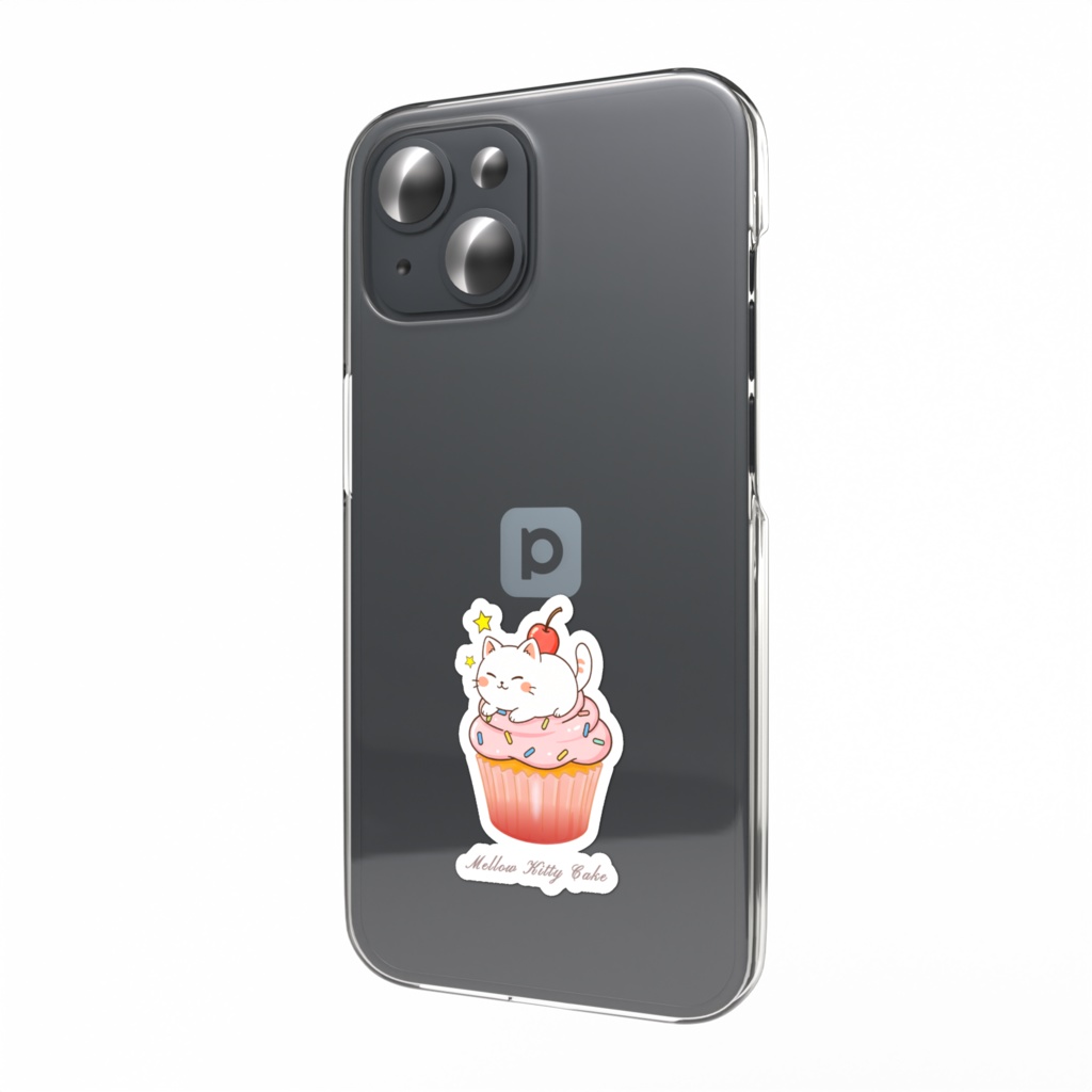 Mellow Kitty Cake スマホステッカー