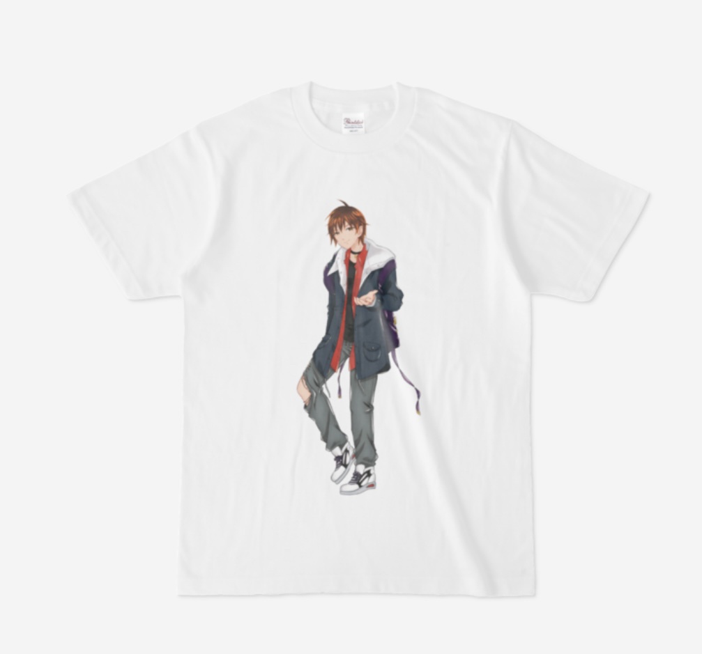 桔梗りく キャラクターTシャツ