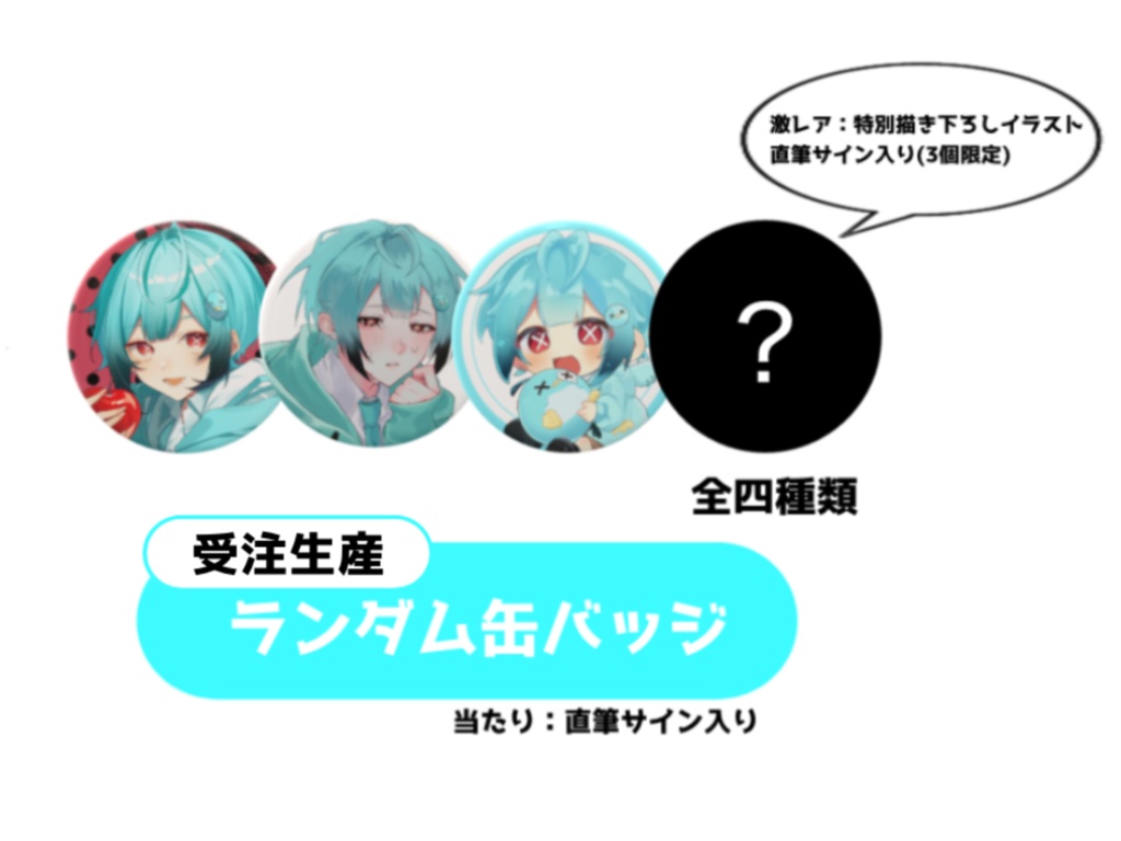 【誕生日】ランダム缶バッジ