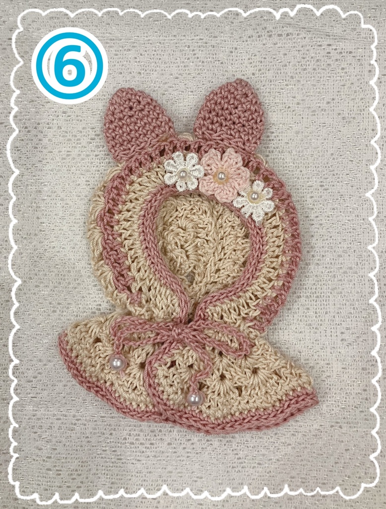 ねこ耳つきフードポンチョ