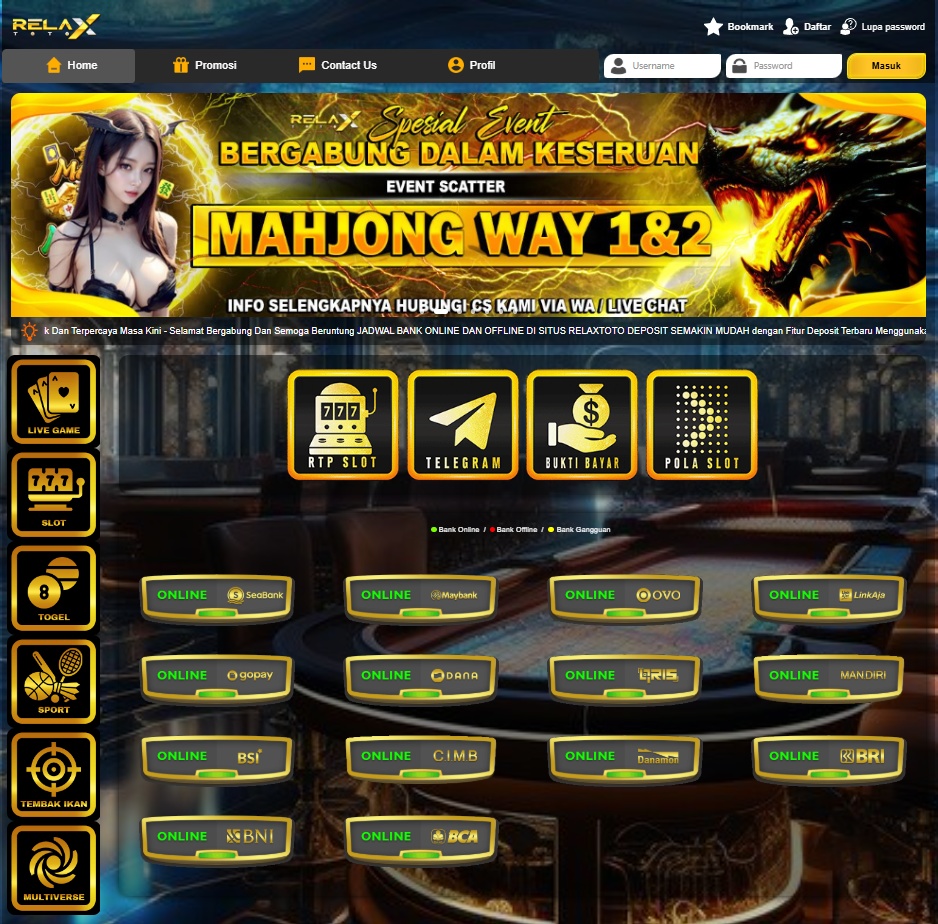 RELAXTOTO : SLOT GACOR TERBUKTI PALING MAXWIN 2025