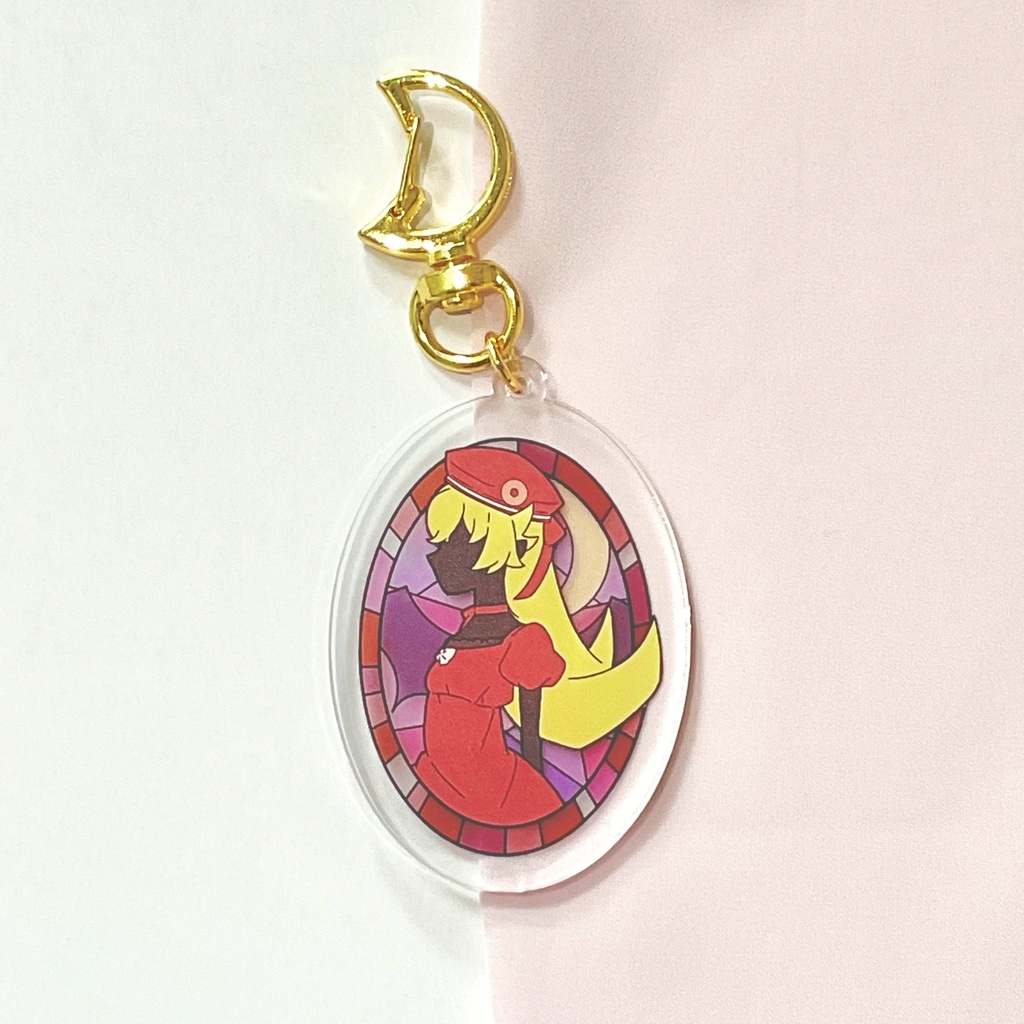 【c106】忍野忍　ステンドグラス風アクリルキーホルダー