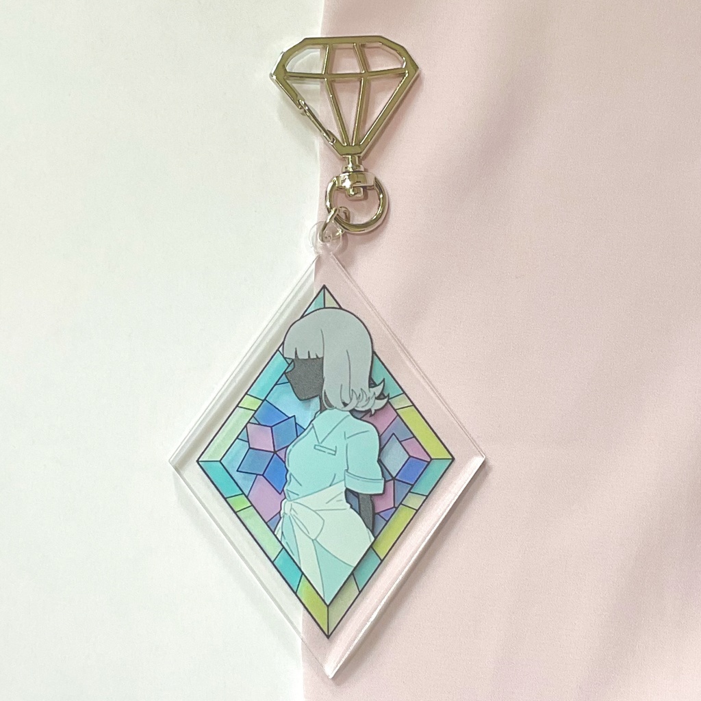 【c106】老倉育　スタンドグラス風アクリルキーホルダー