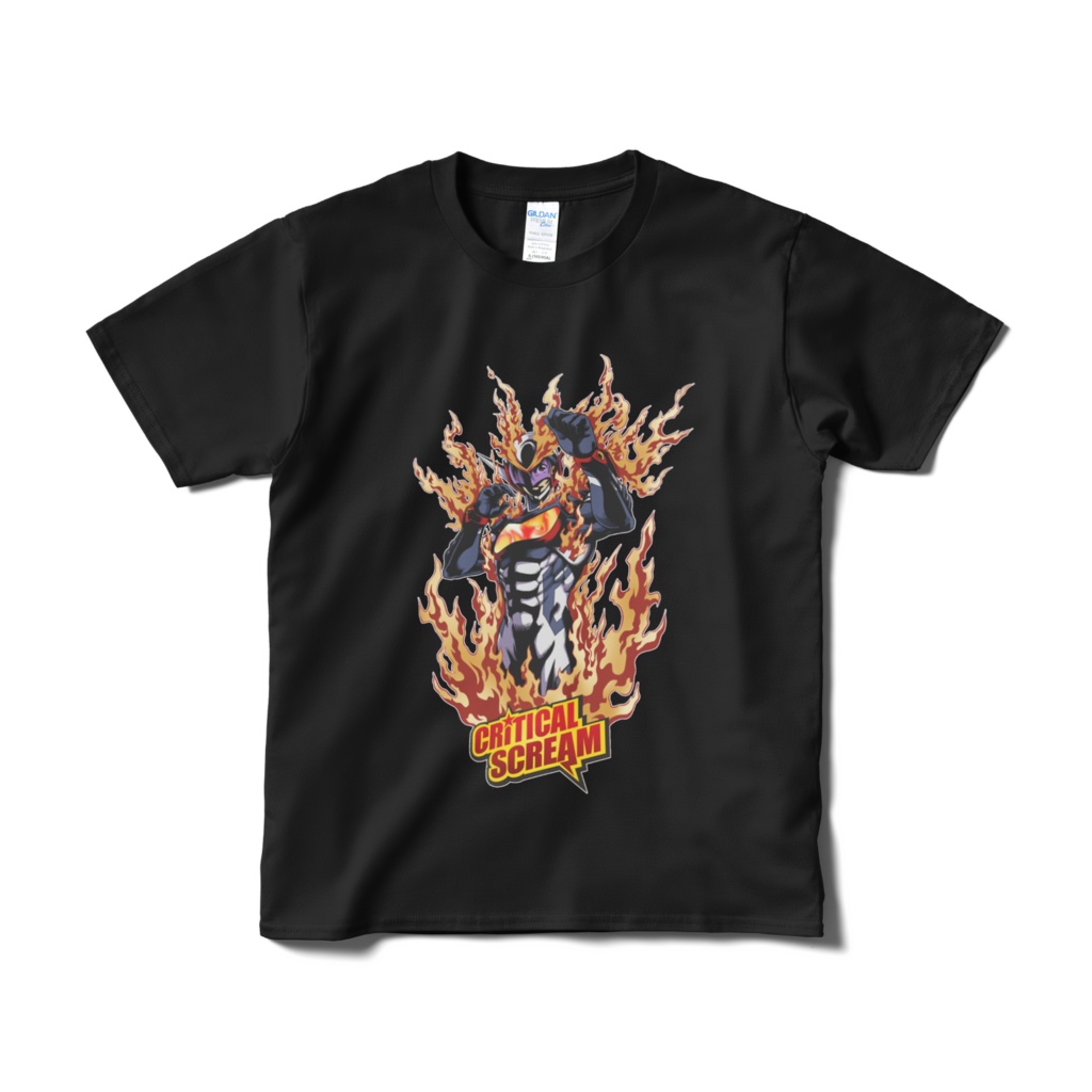 CRITICAL SCREAM TシャツB 黒半袖短納期