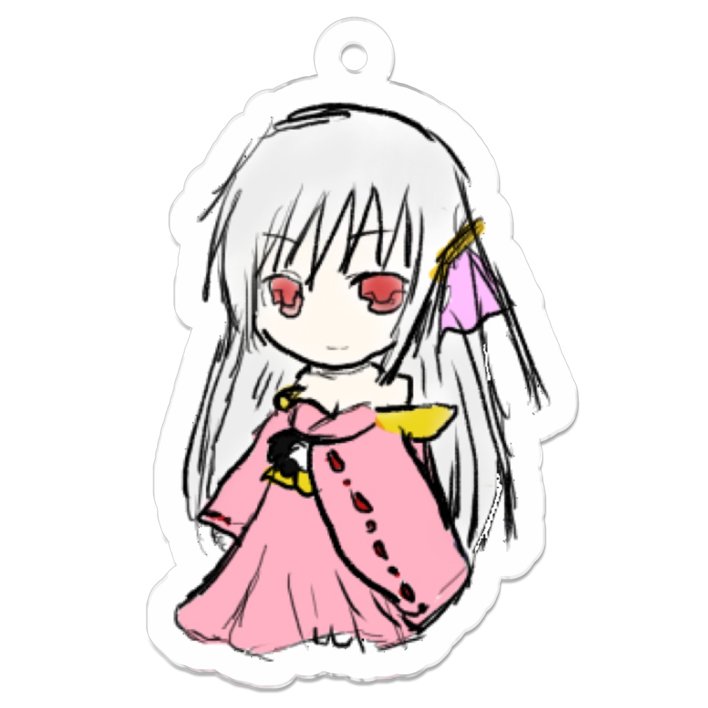 アクリルキーホルダー　巫女服　オリジナル