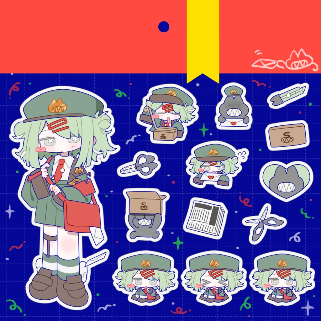 【sample】ブースト特典ステッカー