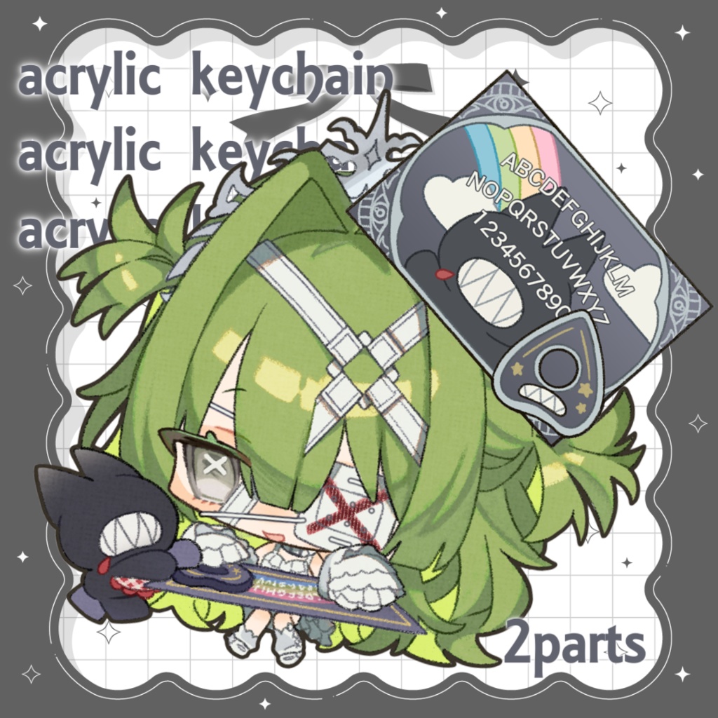 Spoopy Ouija - acrylickeychain