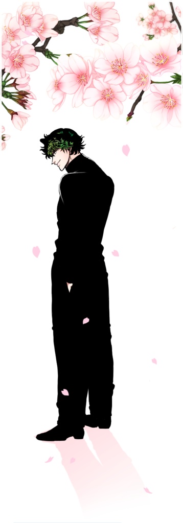 クリア栞　桜と傀