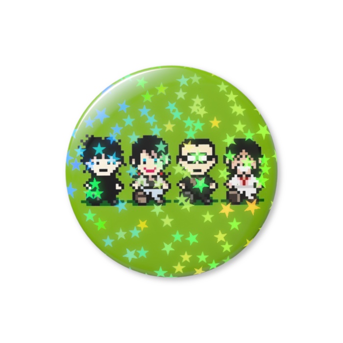 ホログラム むこうぶち缶バッジ