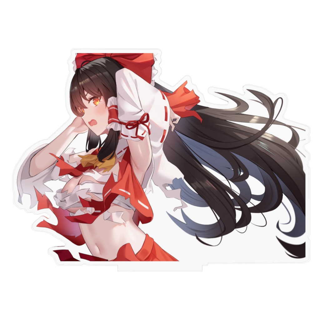 ダメージを受けると破ける霊夢さん