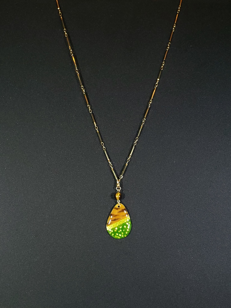 【七宝焼】イメージネックレス　冴島