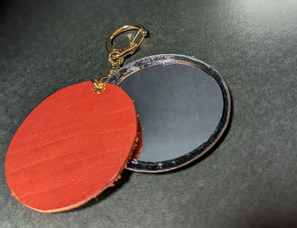 【七宝焼】真島 鬼炎モチーフミラー