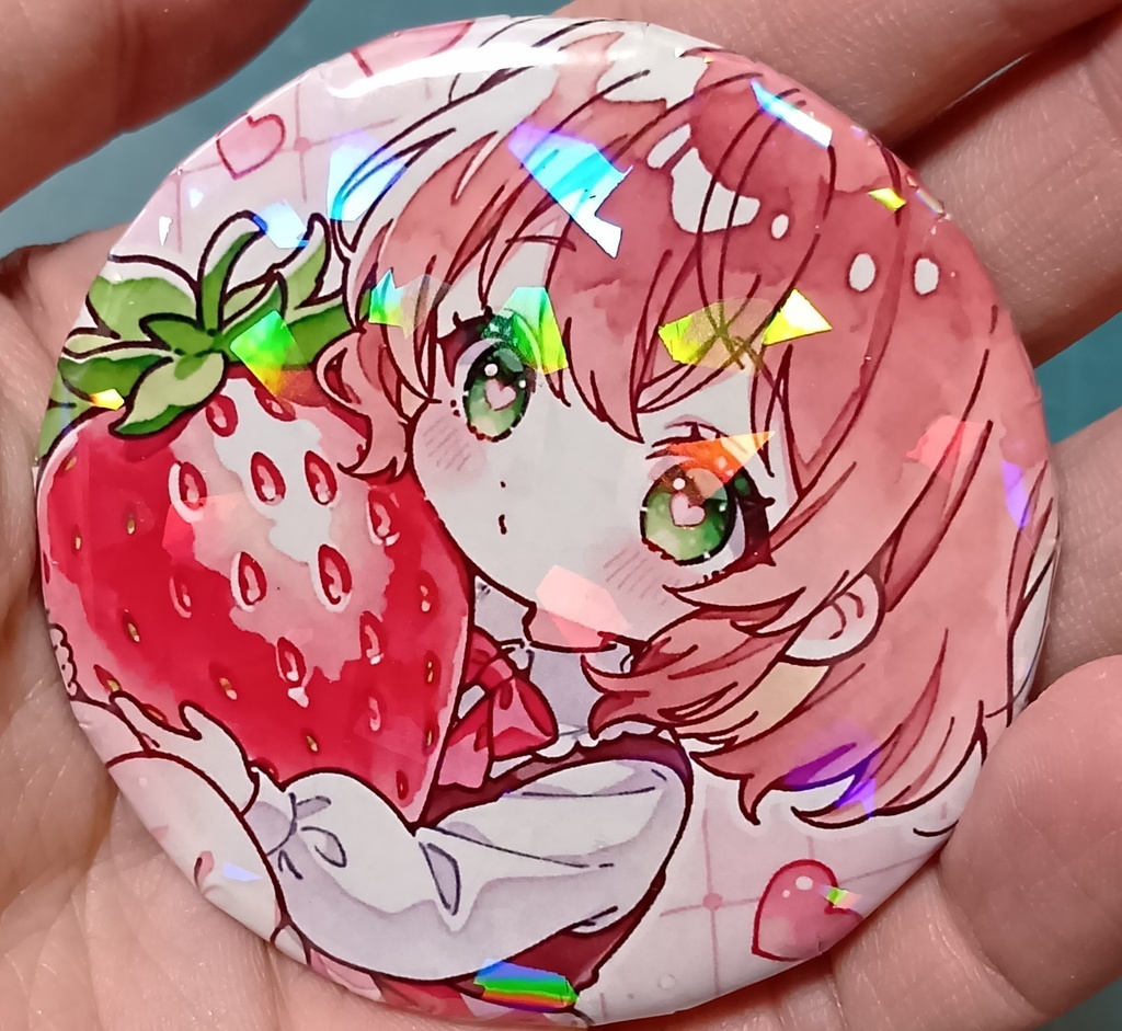 かわいい水彩風イラスト缶バッジ 3個セット オリジナル