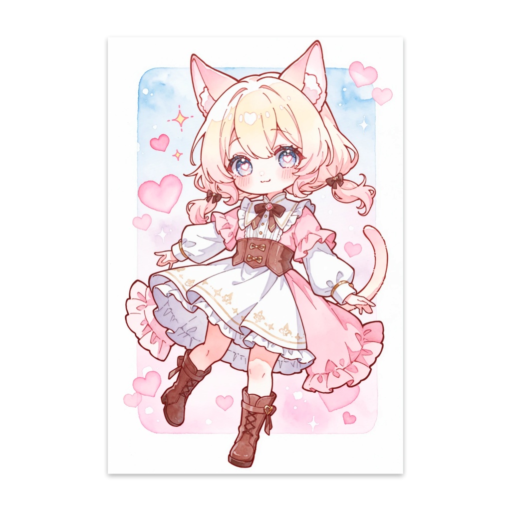 【猫耳】ちびキャラポストカード