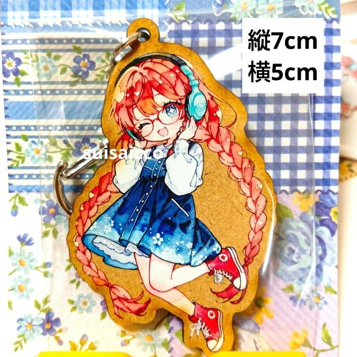 【mzk】suisaiccoオリジナルグッズ 木製キーホルダー メモ帳 シール付