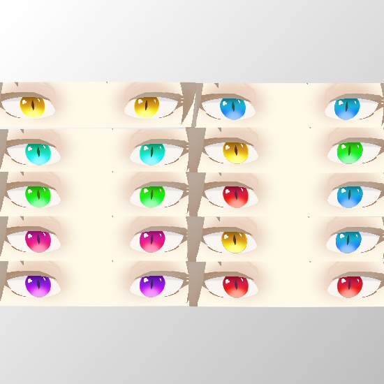Cat Eyes textures // 猫の目のテクスチャ Vroid