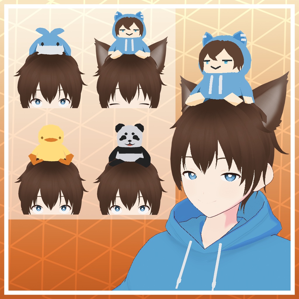 VROID Cute Plushies || VROID かわいいぬいぐるみ - panda4huh - BOOTH