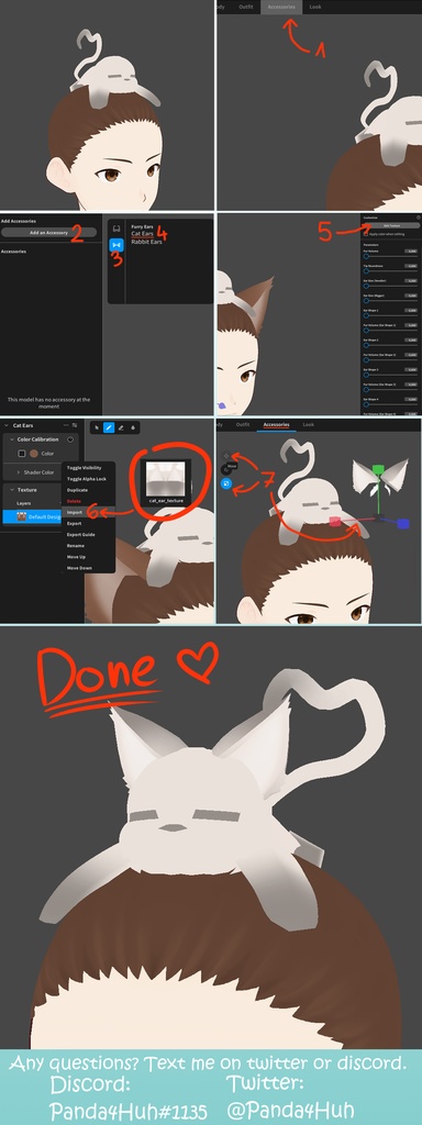 VROID Kitty hat || VROID キティハット