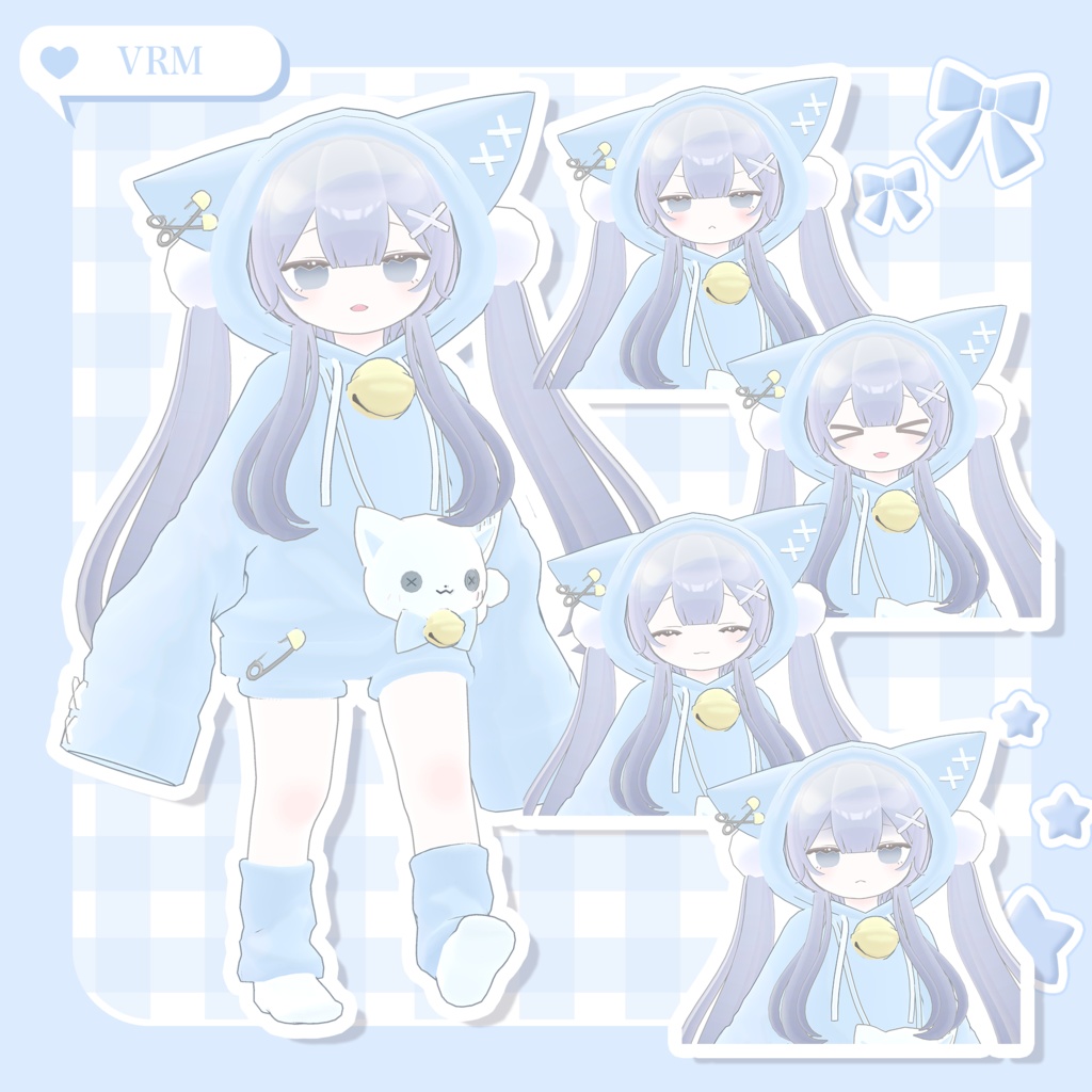 オリジナル3Dモデル『ねこ人間のかわいいちゃん』