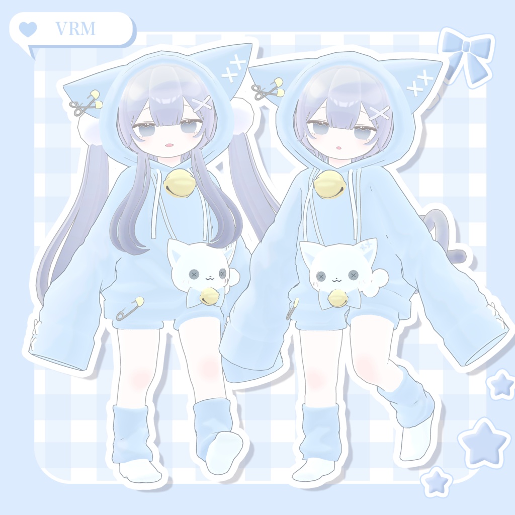 オリジナル3Dモデル『ねこ人間のかわいいちゃん』