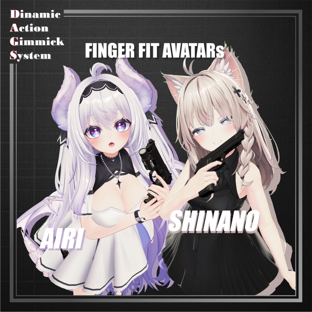 【ModularAvatar対応】VRChat想定 Avatars3.0向けギミック 「DAGsHG No.02 M9A1」【銃/ハンドガン】