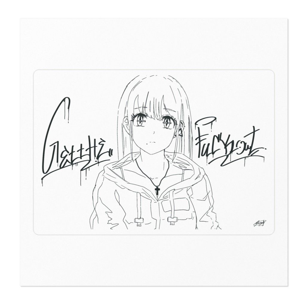 【ステッカー】Get the fxxk out Sticker